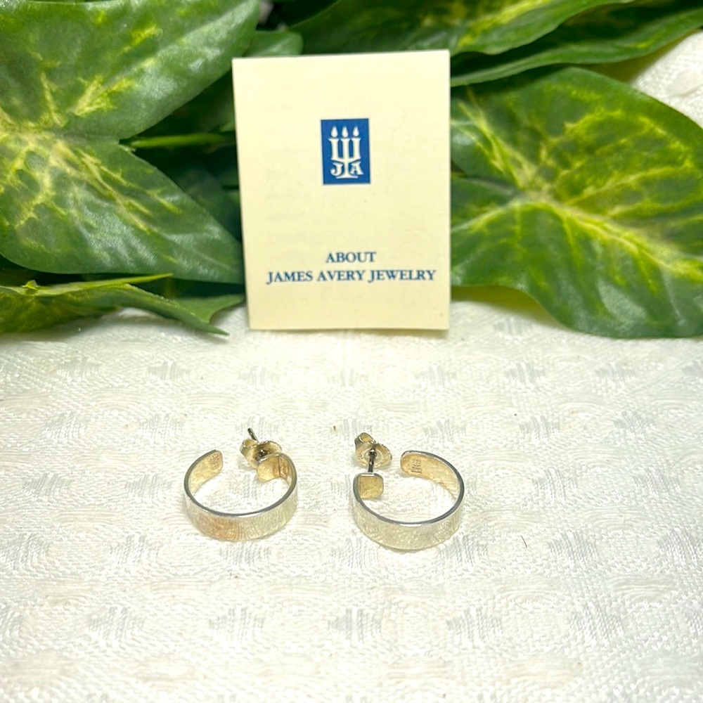 James Avery retired earring hoops 925 sterling - Picture 2 of 7